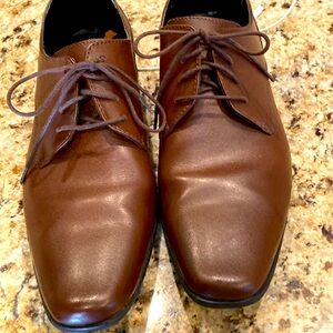 Calvin Klein leather shoe.  Size 12.  Rubber sole.  EUC